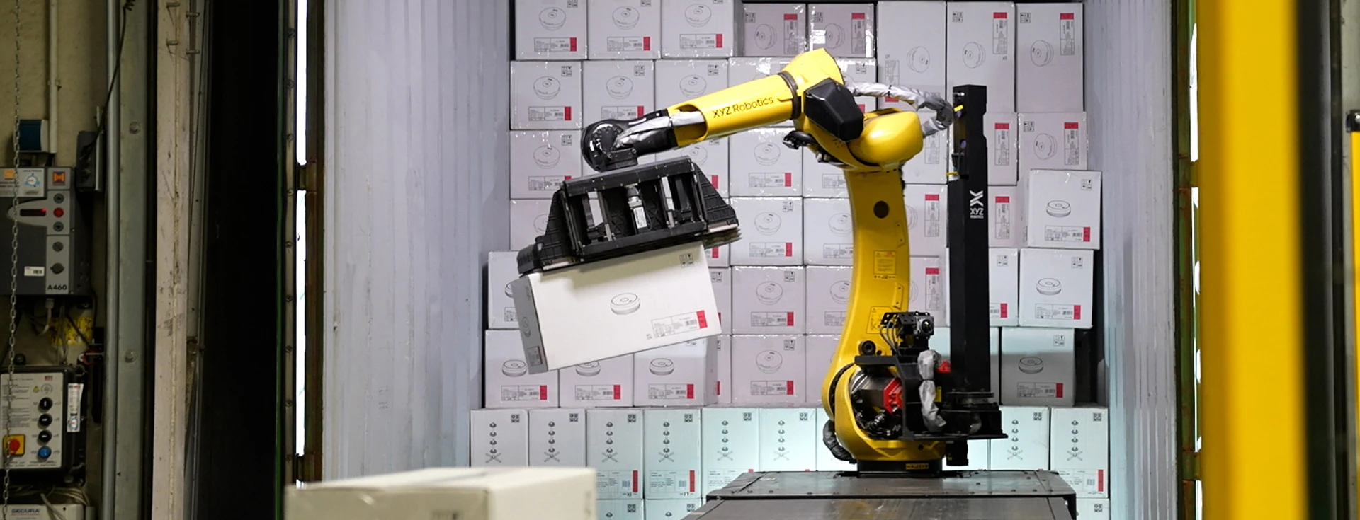 Rocky robots automate container unloading, sorting, and palletizing for BAUHAUS